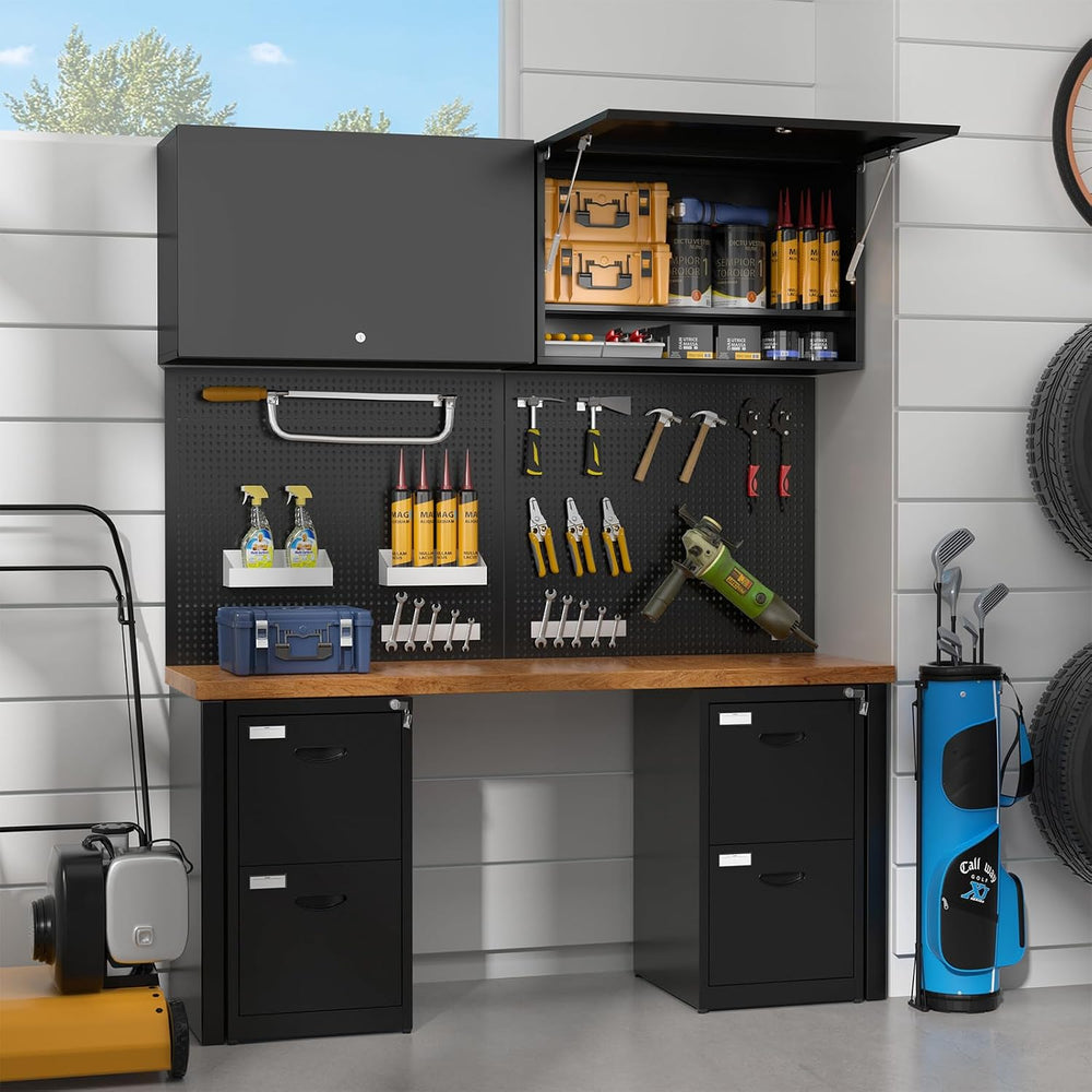 20" Metal Garage Wall Cabinet with Door and Adjustable Shelf