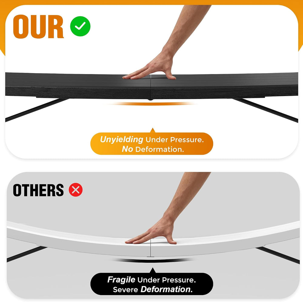 8 Ft Plastic Folding Table,Heavy Duty Portable Table for Indoor & Outdoor...