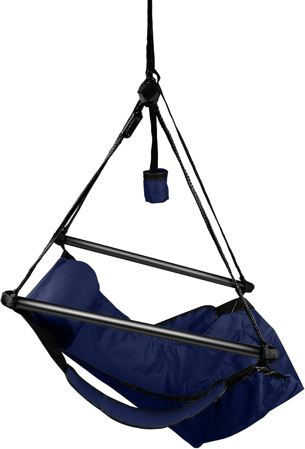Hanging Hammock Air Chair, Aluminum Dowels, Blue