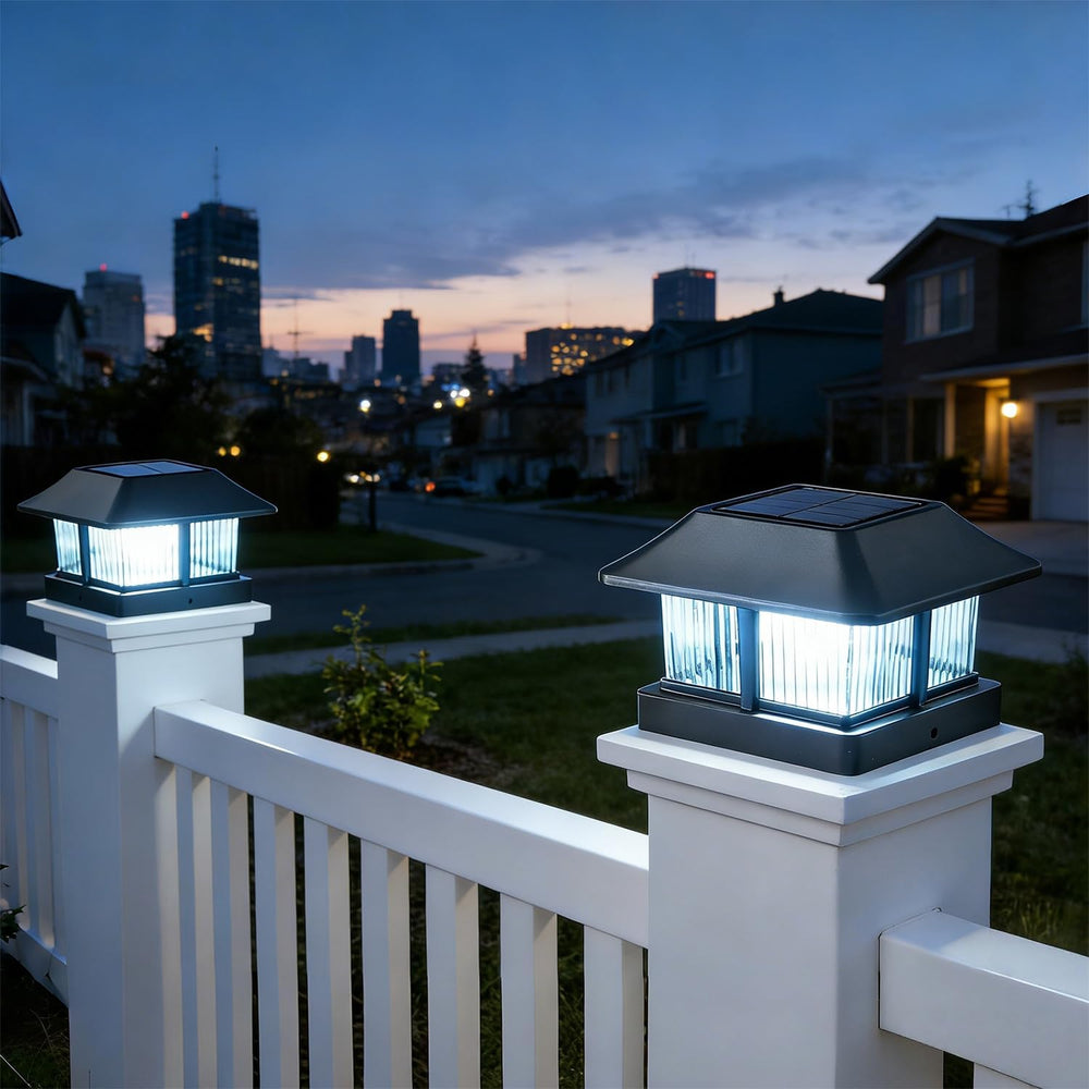 Dynaming 4x4 Solar Post Cap Lights Outdoor with 2 Color Modes, Fence Post Sol...