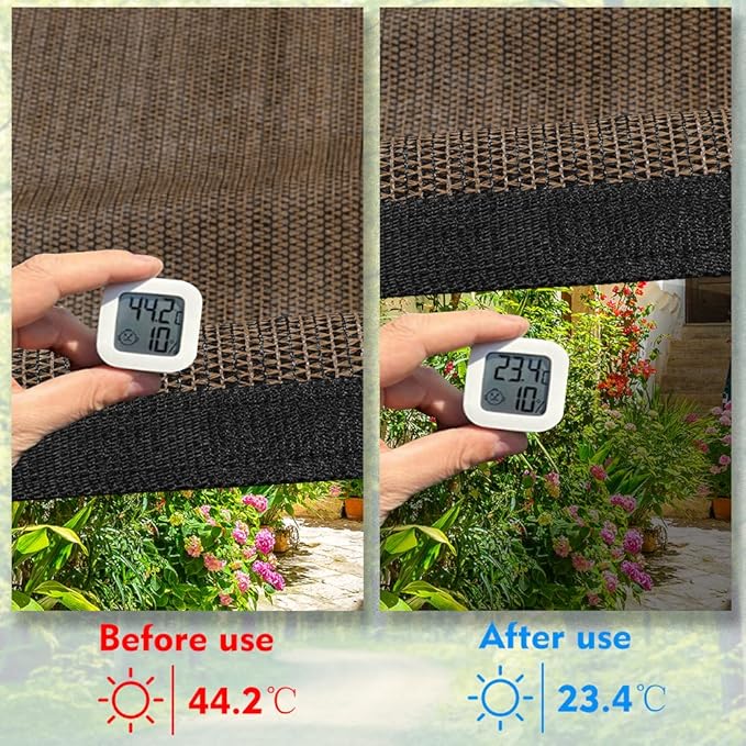 90% Shade Cloth Sun Shade Fabric Privacy Screen Shade Cover for Patio Garden ...