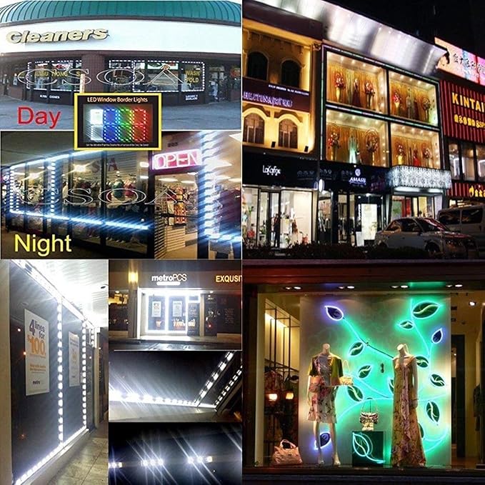 LED Storefront Lights for Business Waterproof Decorative Light for Advertisin...
