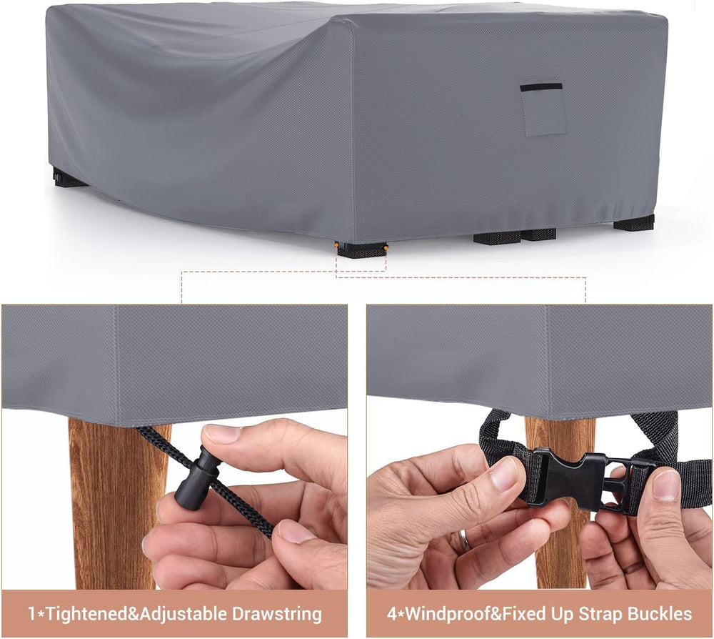 Mrrihand Outdoor Patio Furniture Covers Waterproof 138"Lx86"Wx28&qu...