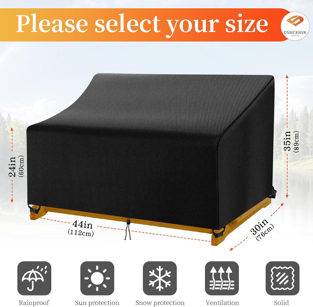 Outdoor Glider Bench Cover,Suitable for Glider Bench for Outside Patio,2-Pers...