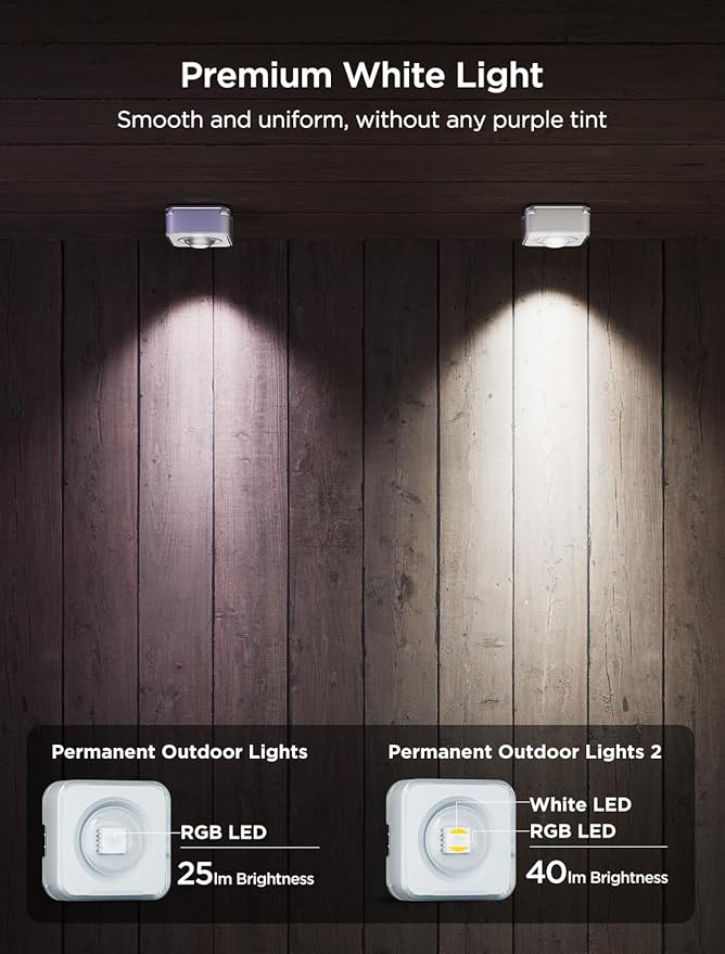 Govee Permanent Outdoor Lights 2, 50ft RGBIC Outdoor Lights with 36 LED Light...