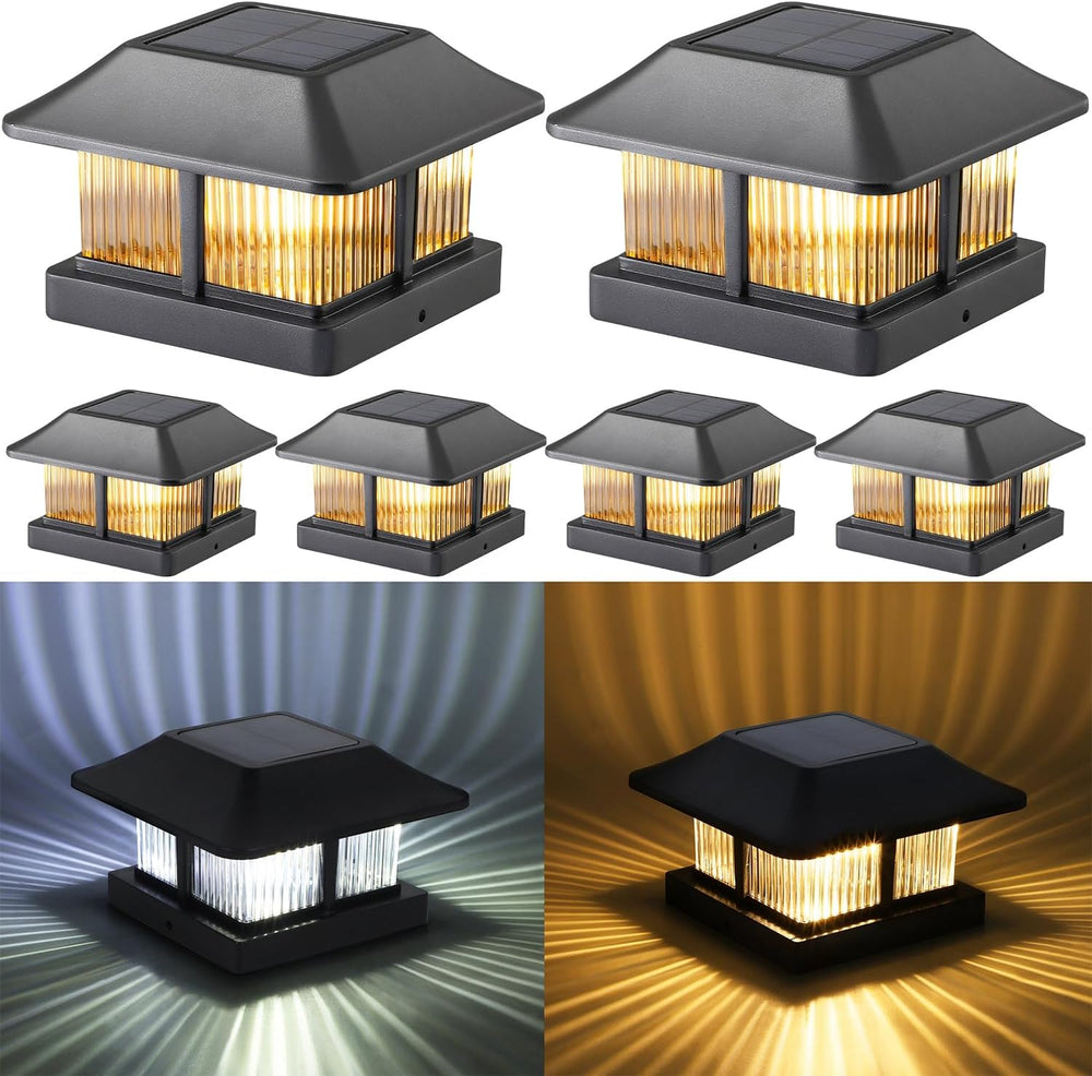Dynaming 4x4 Solar Post Cap Lights Outdoor with 2 Color Modes, Fence Post Sol...
