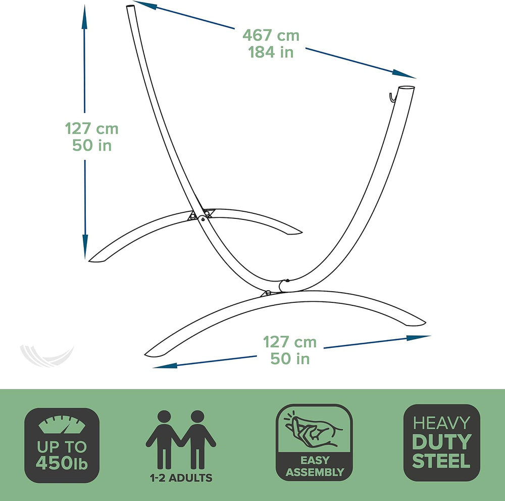 Vivere Steel Arc 15' Hammock Stand