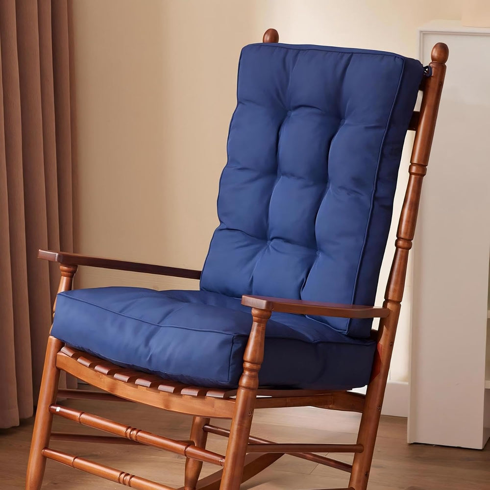 Rocking Chair Cushion, Waterproof and Fade-Resistant Patio Chair Cushions, Tu...