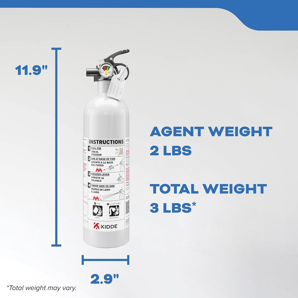 Kidde Mariner PWC Fire Extinguisher for Jet Skis, 5-B:C, KD57W-5BC