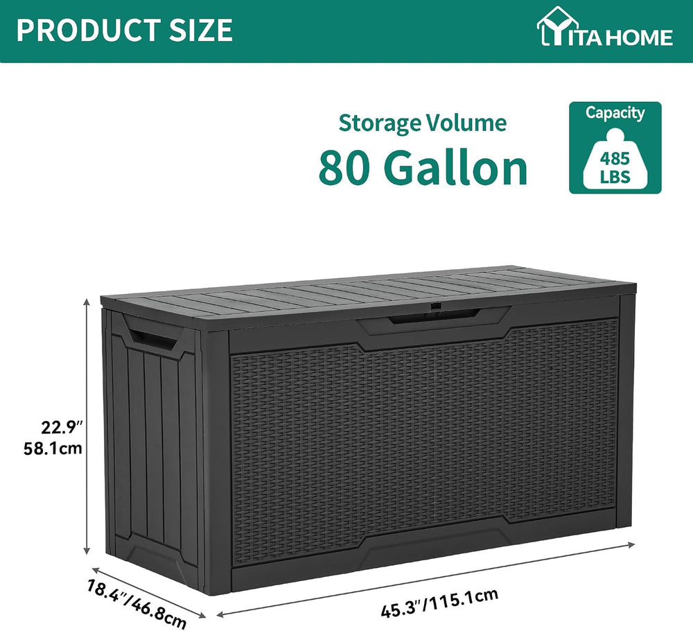 YITAHOME 80 Gallon Outdoor Storage Box