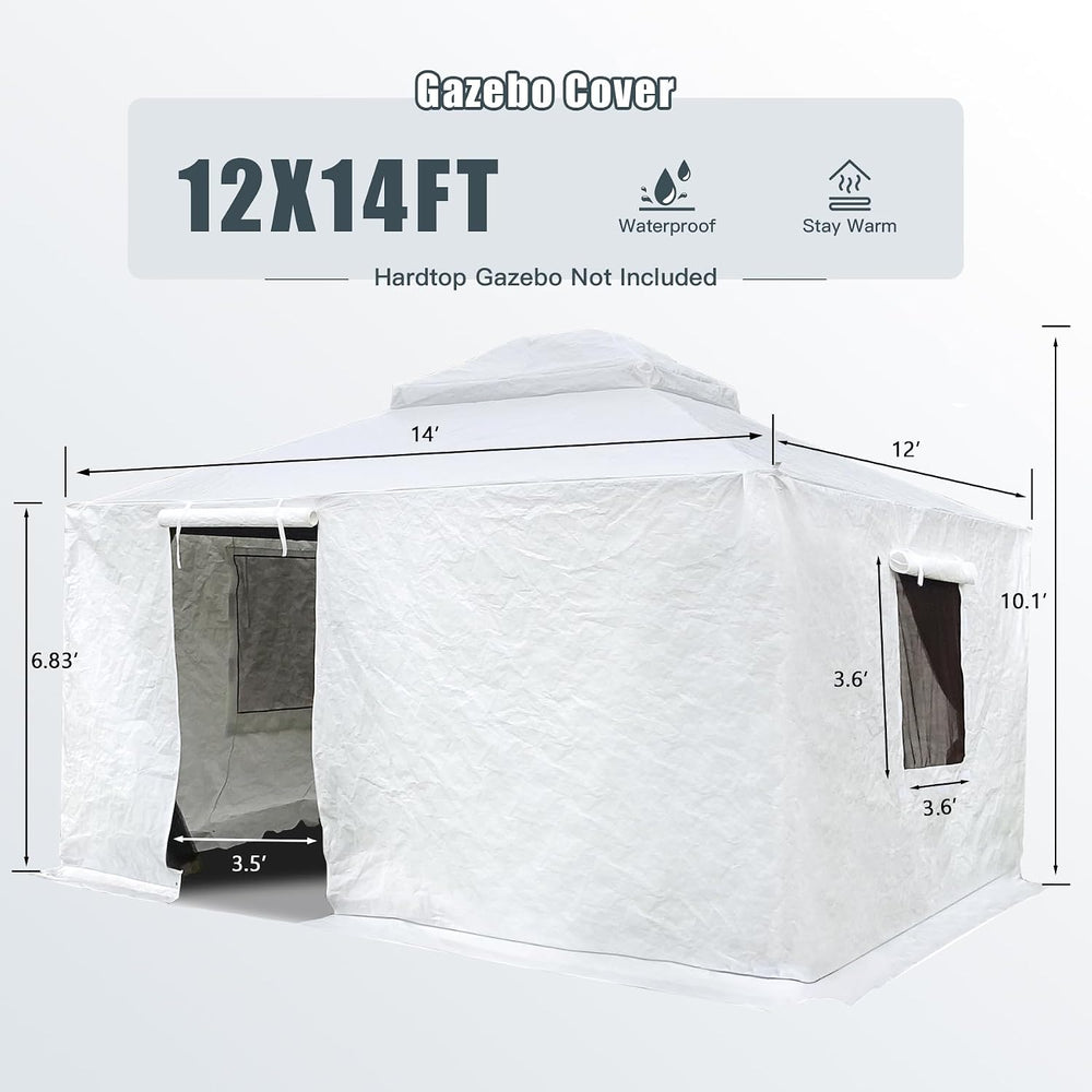 Domi 12'x14' Outdoor Gazebo Cover for Winter