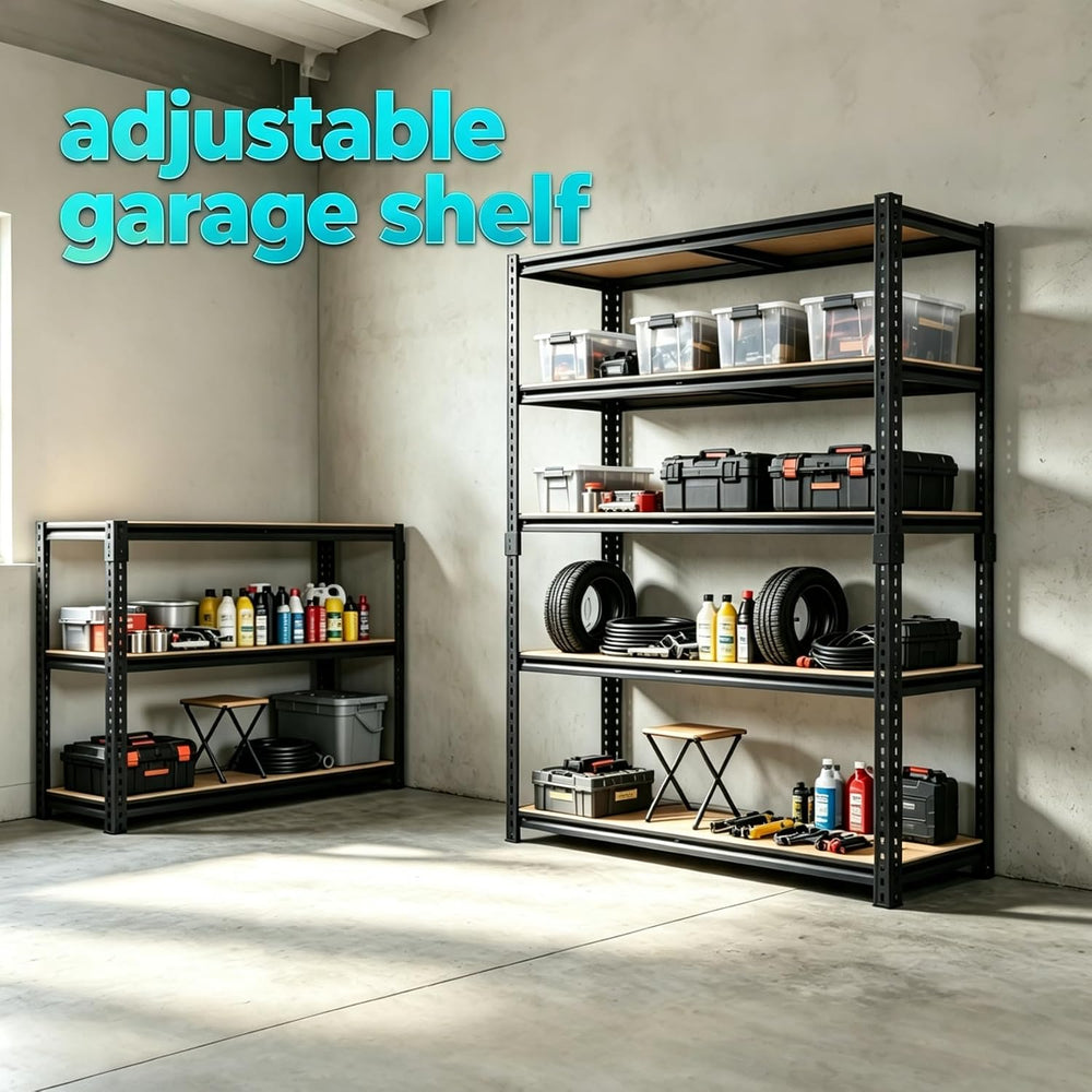 Garage Storage Shelves Heavy Duty Garage Shelving Units 60"x28"x12&...