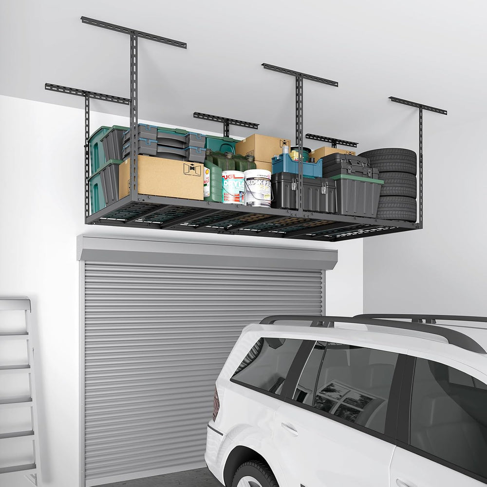3x6 FT Overhead Garage Storage Rack,450LBS Weight Capacity