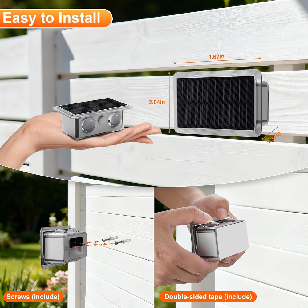 Solar Fence Lights Outdoor, Up Down Glow Solar Powered Wall Lights with 3 Mod...