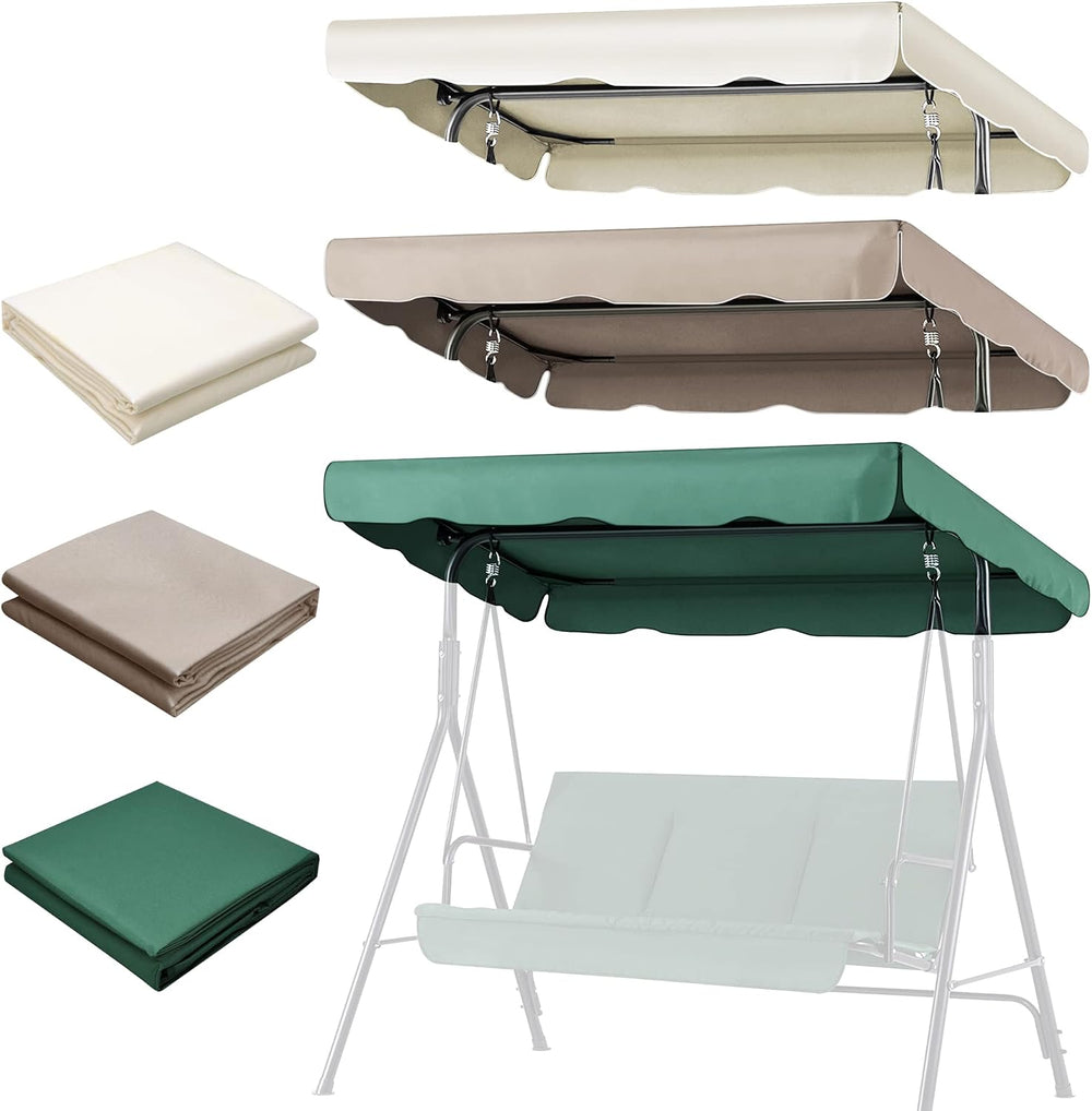 Flexzion Replacement Canopy for Outdoor Swing - 75" x 52" / 1.90m x...