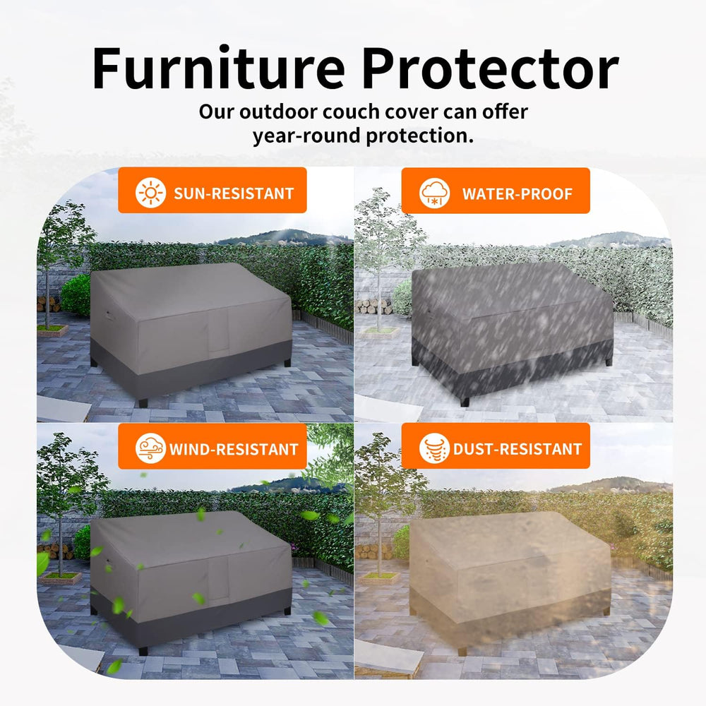 Easy-Going Heavy Duty Outdoor Loveseat Cover, 85Wx37Dx35H inch,