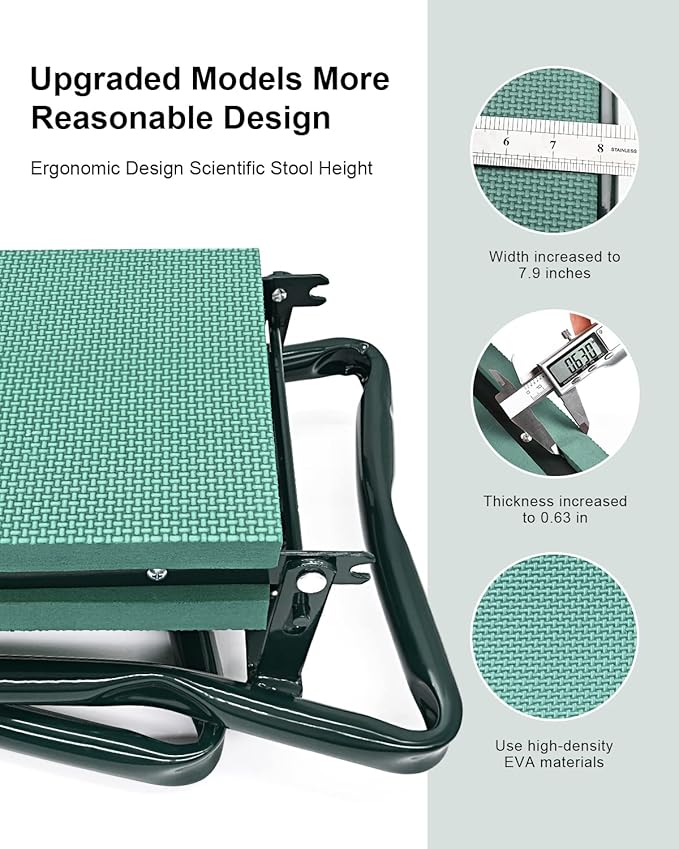 Garden Kneeler and Seat Heavy Duty, Upgraded Widened and Thickened Gardening ...