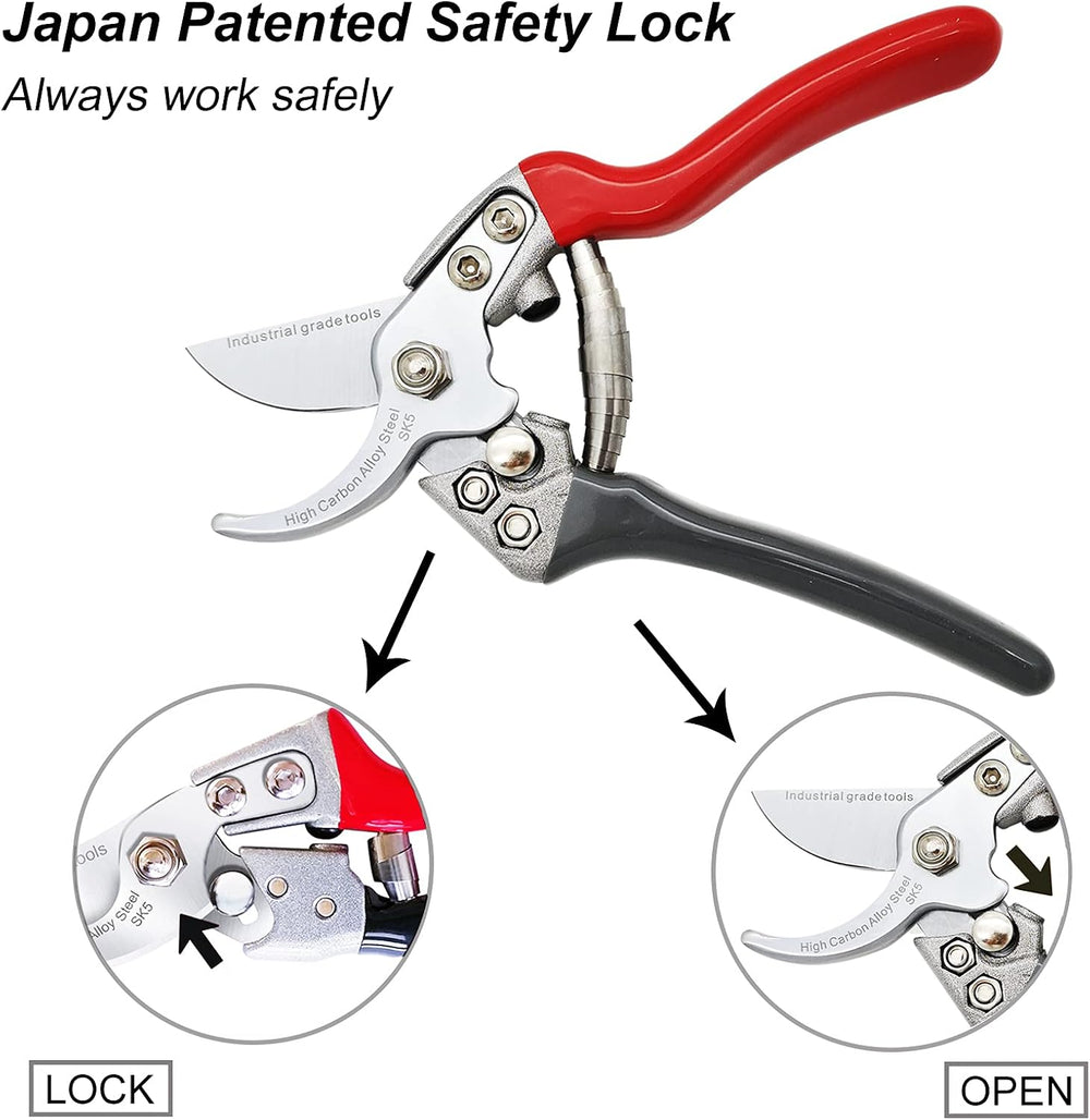 TONMA 7.5" Garden Scissors, Made in Japan, Pruning Shears & Clippers...