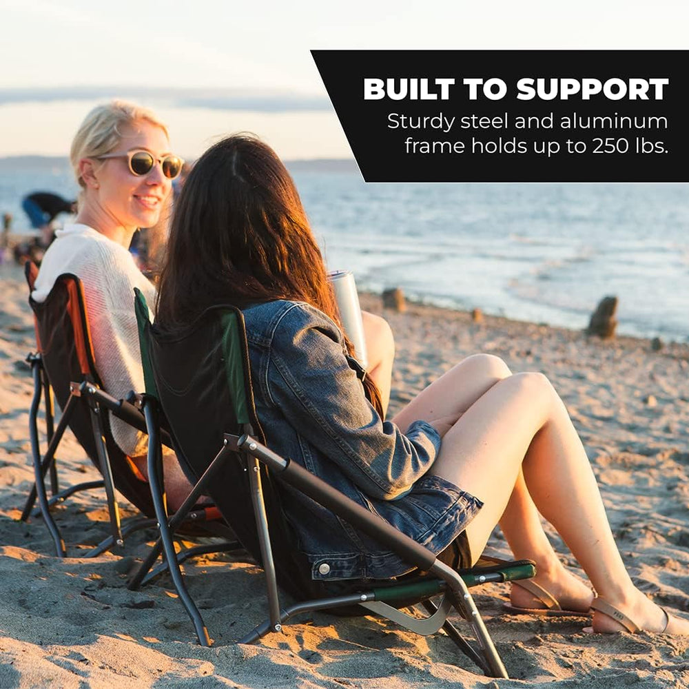 Cascade Mountain Tech Folding Camp Chair for Camping, Beach, Picnic, Barbqeue...
