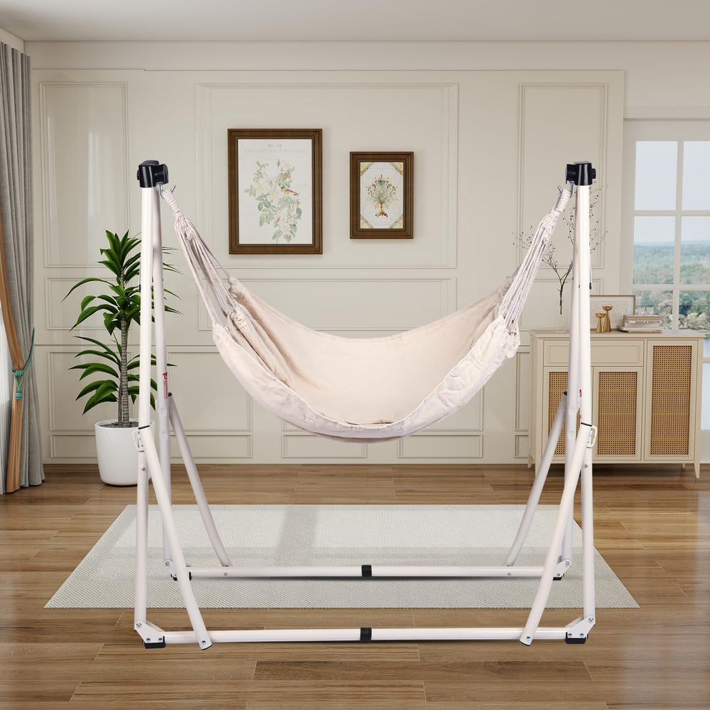 2 in 1 Hammock with Stand - Portable Hammock & Swing Chair, No Tools Asse...
