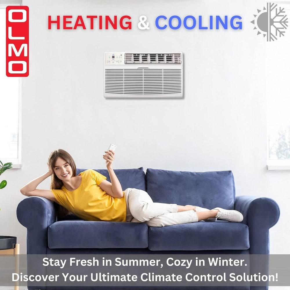OLMO 8,000 btu 115V Through-the-Wall Air Conditioner with Remote Control and ...
