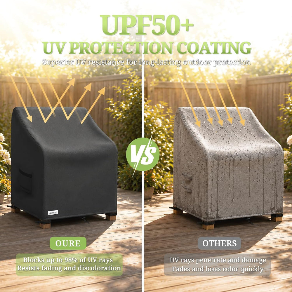 MR.COVER 900D Outdoor Chair Covers Fits Chair Up to 32" W 37" D 35&...