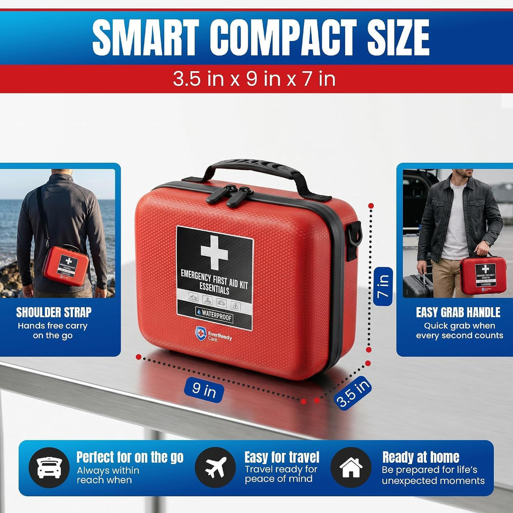 461 PCS | WaterProof First Aid Kit For Car, Home, Emergency & Travel
