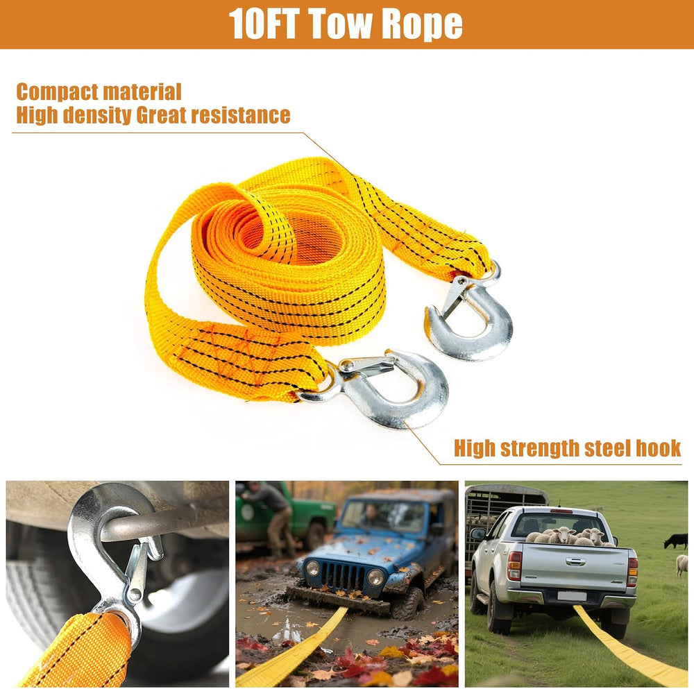 Roadside Emergency Kit with Scissor Jack for Car Safety Kit Emergency Roadsid...