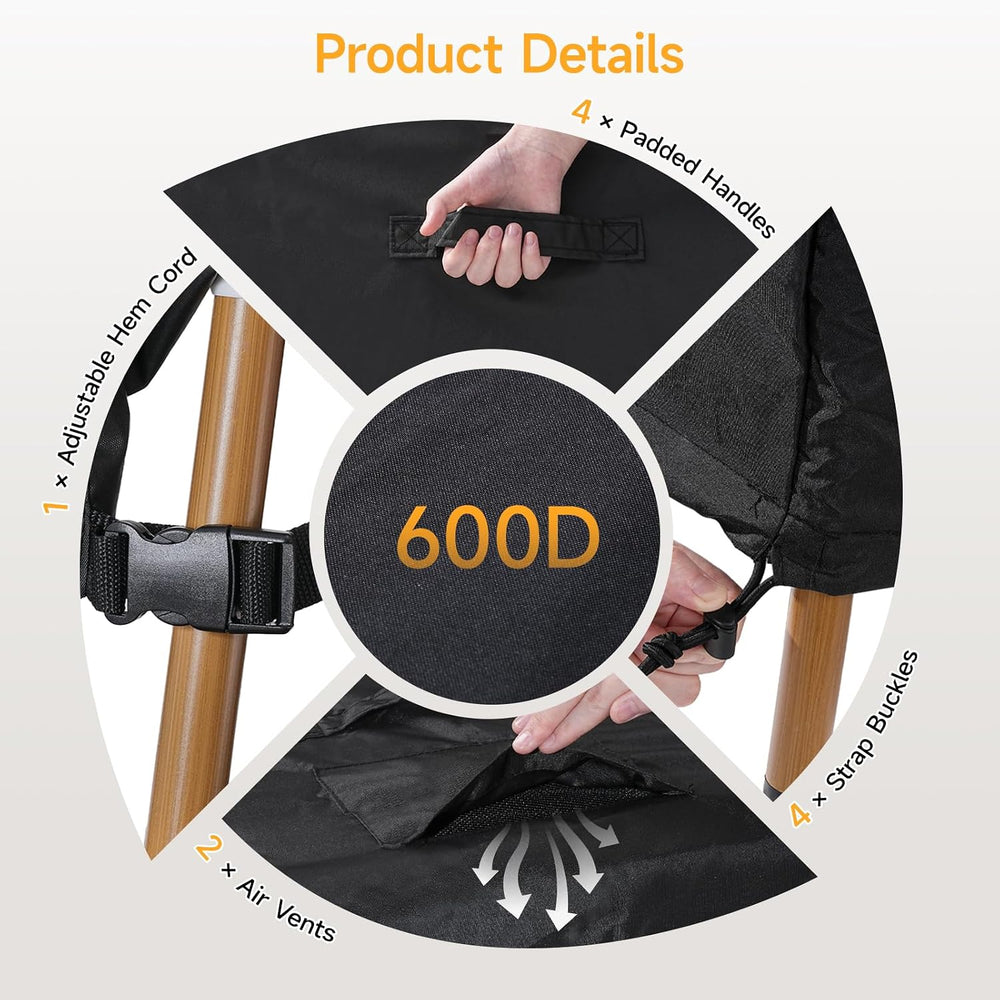 Patio Furniture Set Covers, 108 ×82 ×28 inch