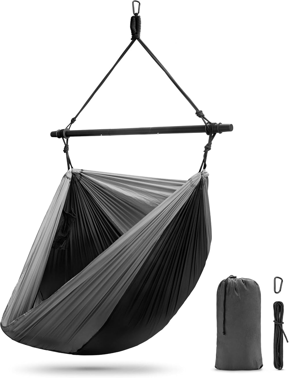 Sorbus Sensory Swing, Hammock Swing, Outdoor Hanging Pod Chair (Black)
