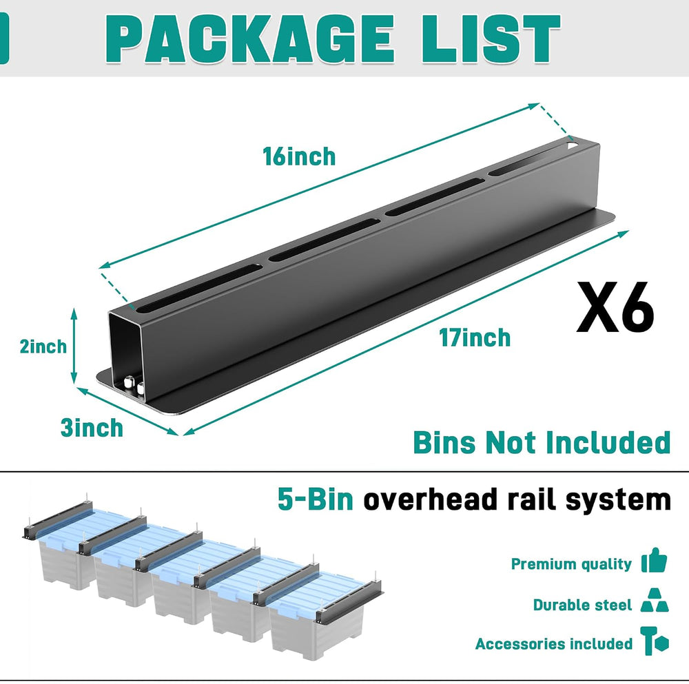 Ceiling Storage Rack, Heavy Duty Overhead Storage Rack