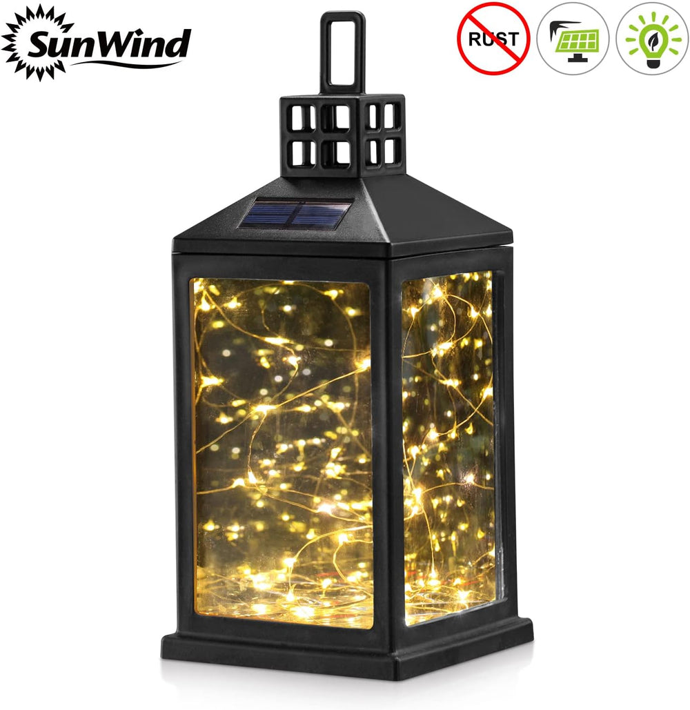 Solar Lantern Lights Outdoor SUNWIND Waterproof Solar Table Lamp Hanging Ligh...