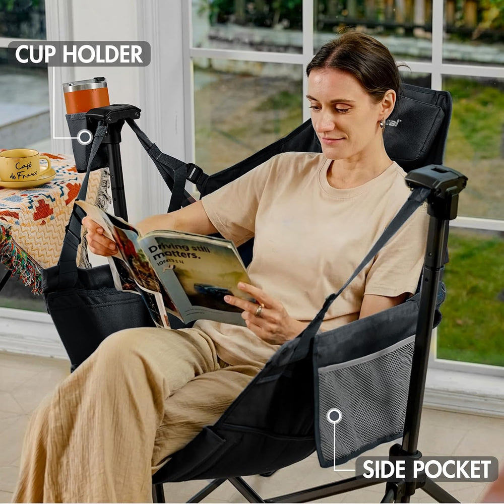 Portal Hammock Camping Chair Heavy Duty 400lbs - Breathable Mesh Outdoor Swin...