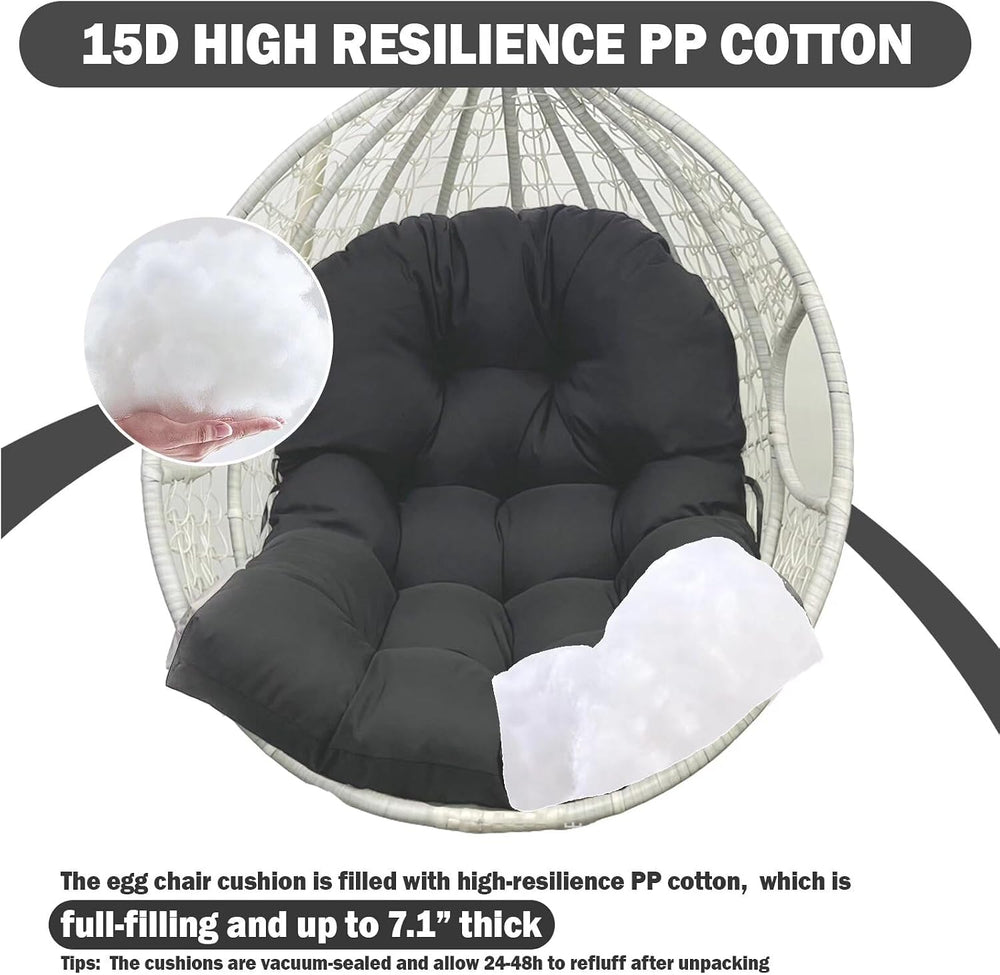 Egg Chair Cushion for Outdoor Patio Swing Hammock Furniture, Waterproof