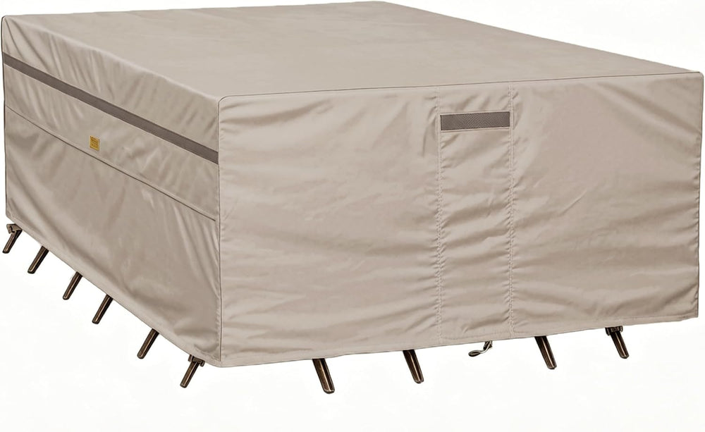 Garden Blasam Waterproof Patio Furniture Cover 128W x 82D in Beige