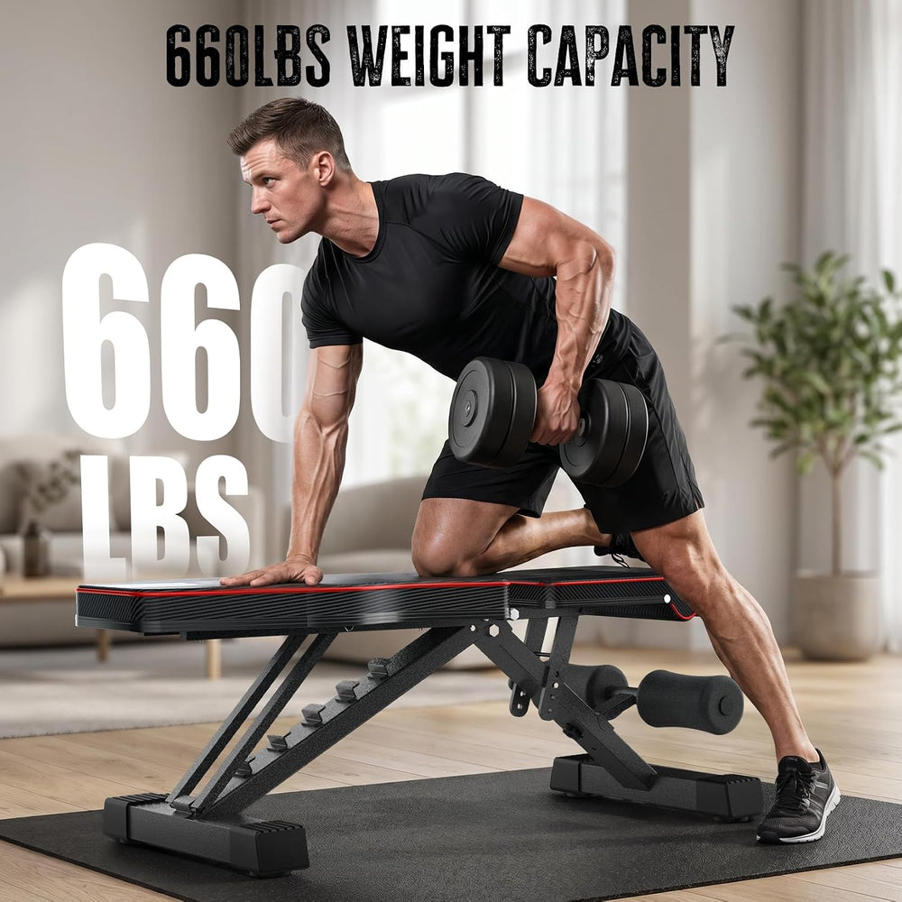 Multi-Function Compact Weight Bench Set Home Gym