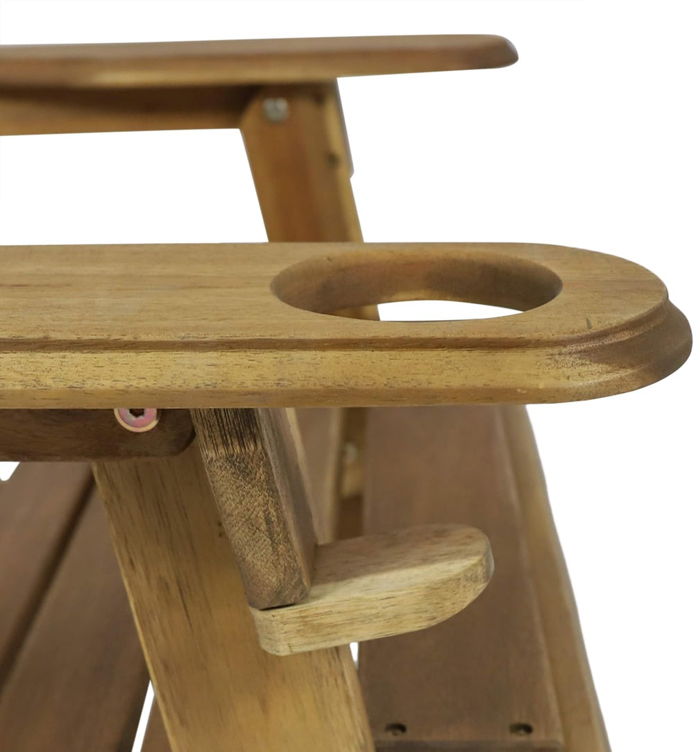 Christopher Knight Home Cynthia Outdoor Acacia Wood Folding Adirondack Chair,...