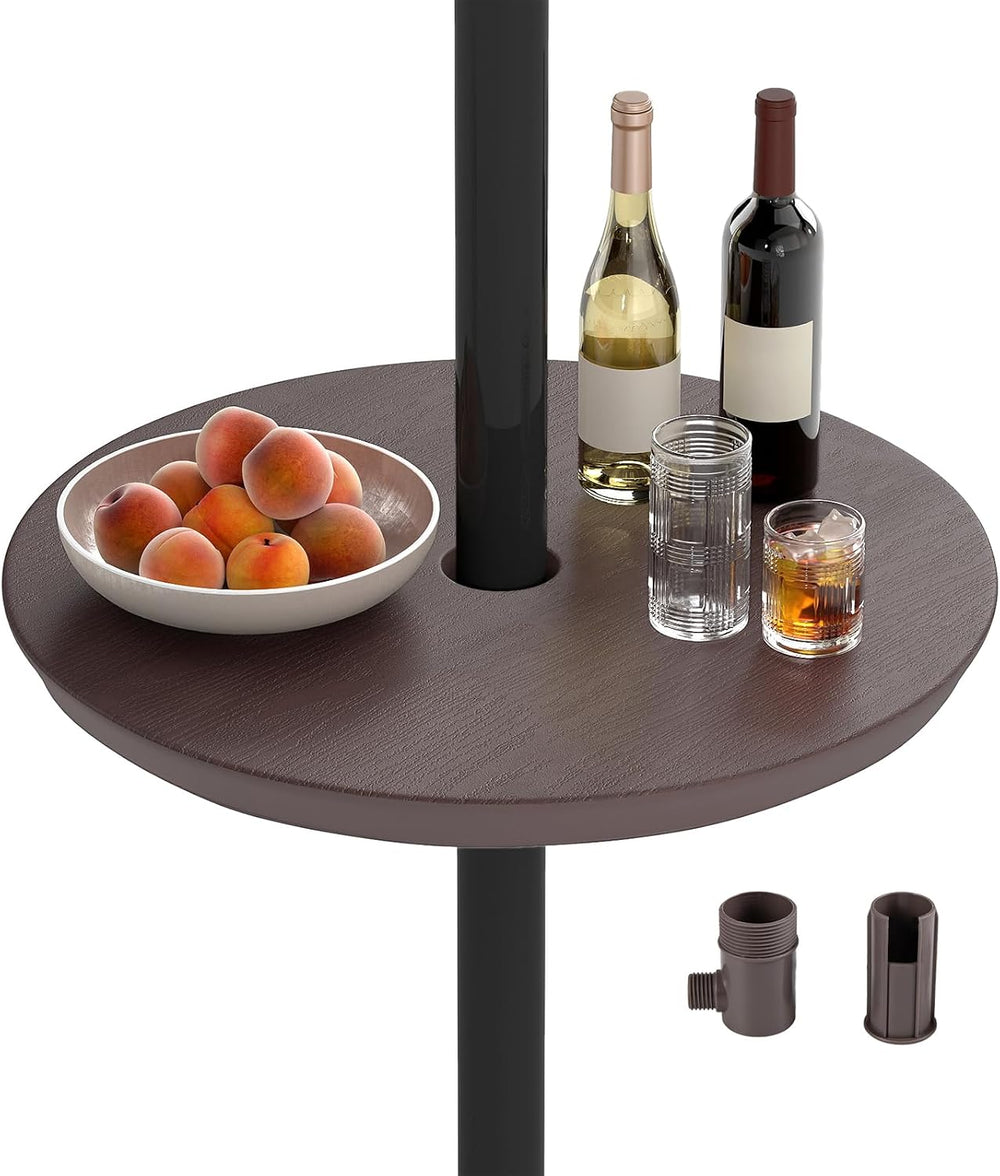 Tangkula 20" Round Umbrella Table with 1.5" & 1.9" Umbrell...