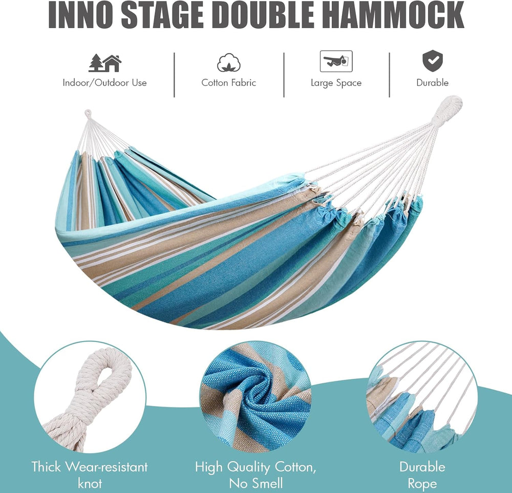 INNO STAGE Double Hammock with Tree Straps, Extra Large 2 Persons Hammock