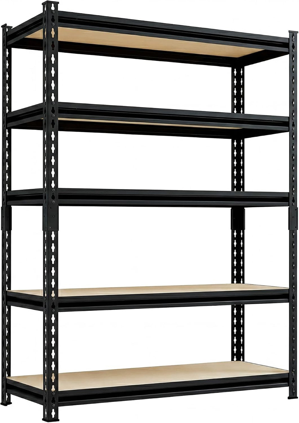 Garvee Storage Shelves 5-Tier 35.4x15.7x72 Inch Black