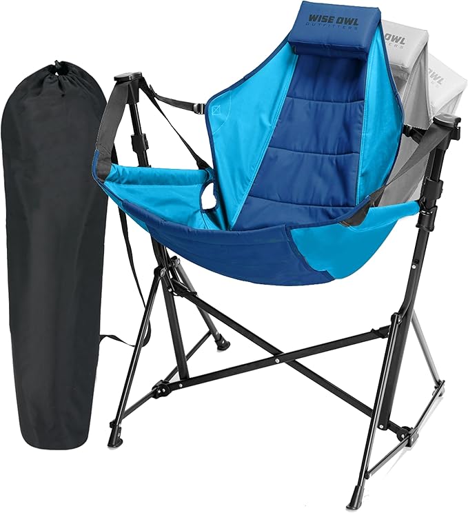 Wise Owl Outfitters Hammock Chair for Adults – Comfortable Portable Folding R...