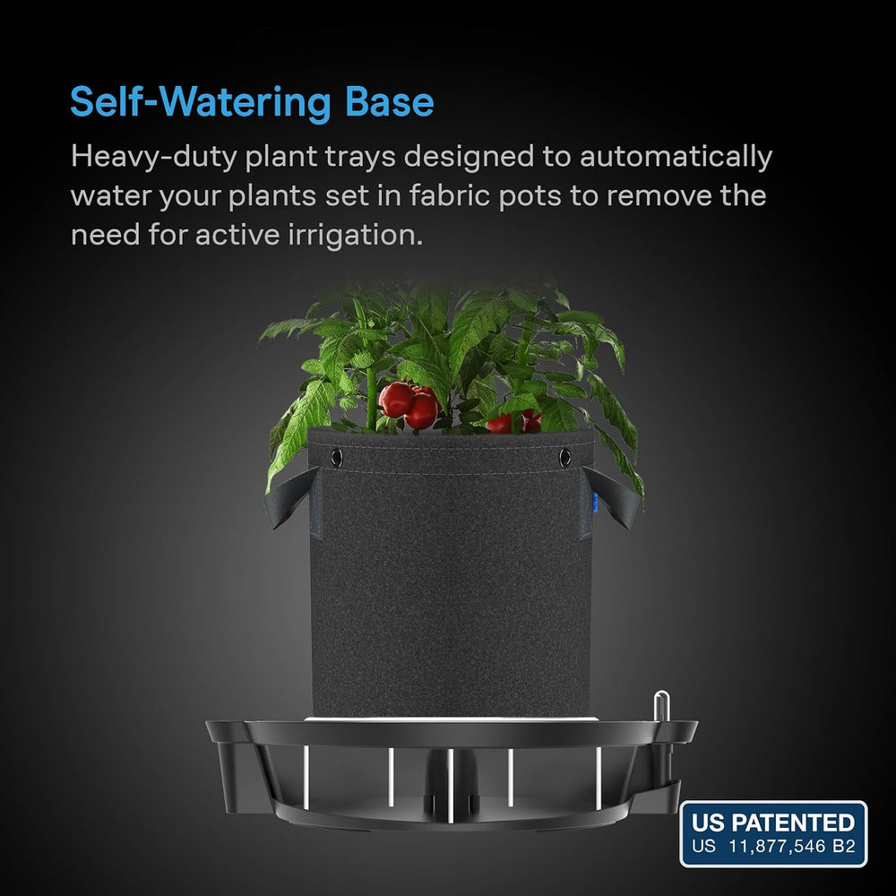 AC Infinity Self-Watering Fabric Pot Base, Auto-Irrigation, 4-Pack
