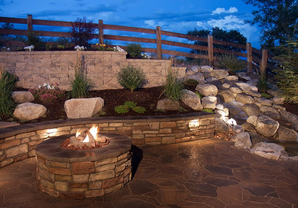 12 Inch LED Hardscape Lighting, Low Voltage Paver Wall Step Lights, 22pcs LED...