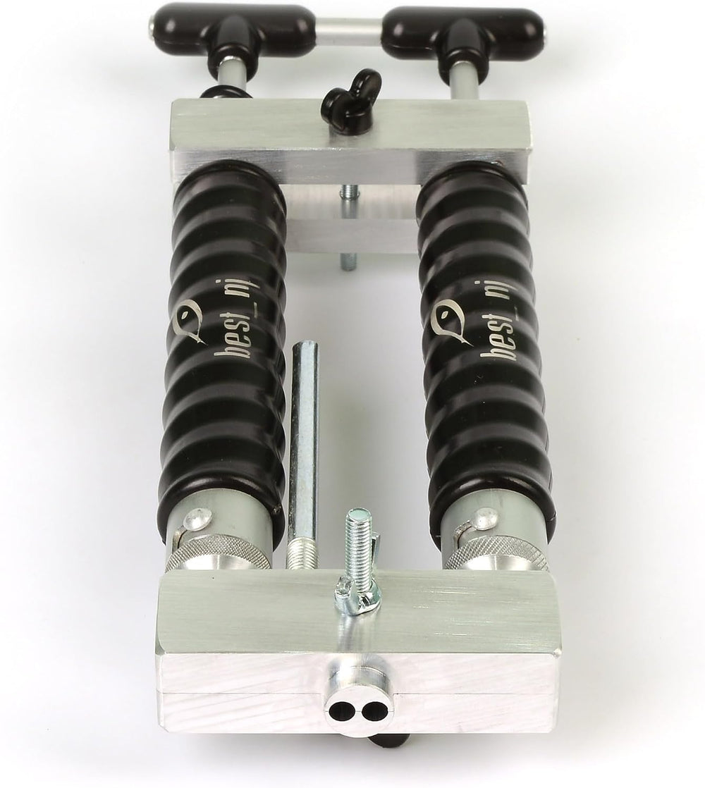 2 x 45 Milliliter Aluminum Twin Dual Injector Mixing Set for Soft Plastic Fis...