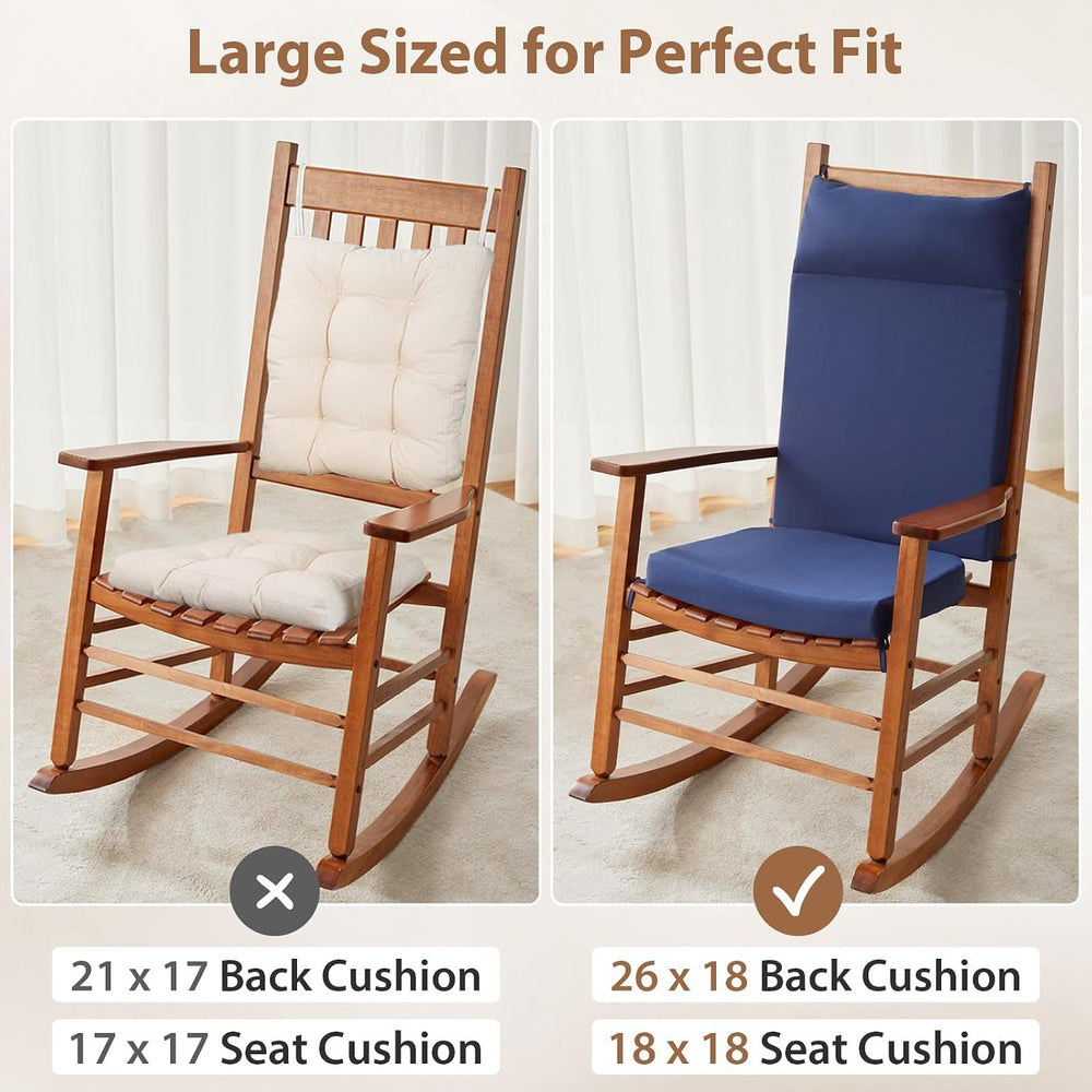Waterproof Rocking Chair Cushions Outdoor & Indoor