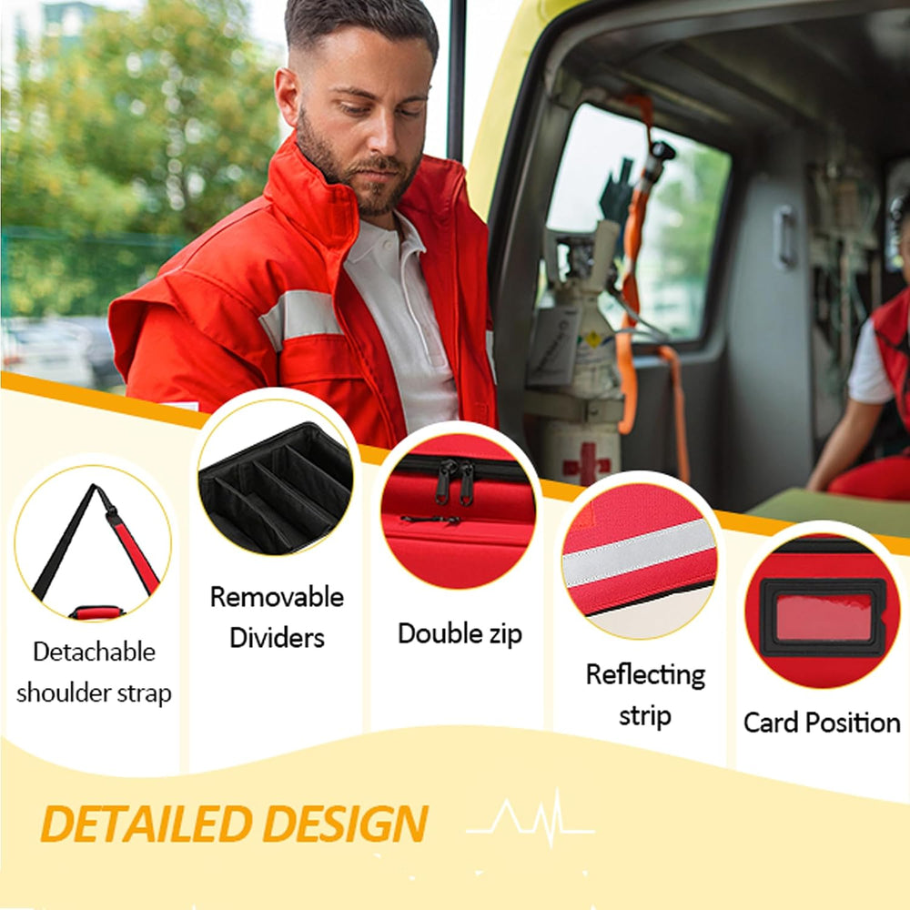 Medical Bag,First Aid Bag,First Responder Bag for Trauma,Emergency Medical Ba...