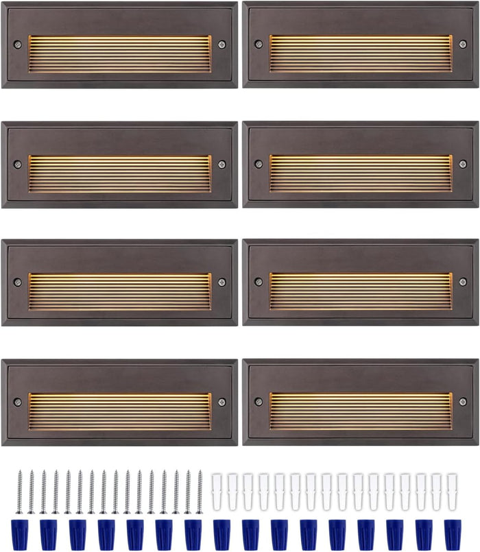 ORB 9 in Aluminum Low Voltage Step Lights 2700K 3.5W 260lm IP65