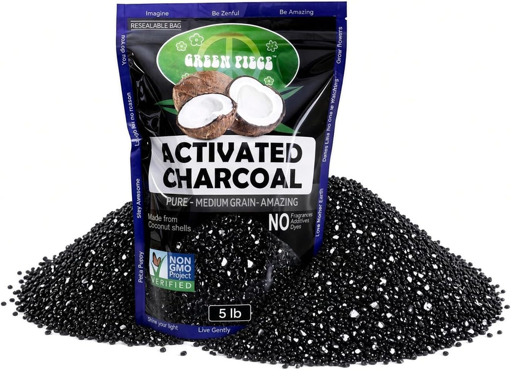 Green Piece Activated Charcoal Coarse Grain - 5 lb - Coconut Shell