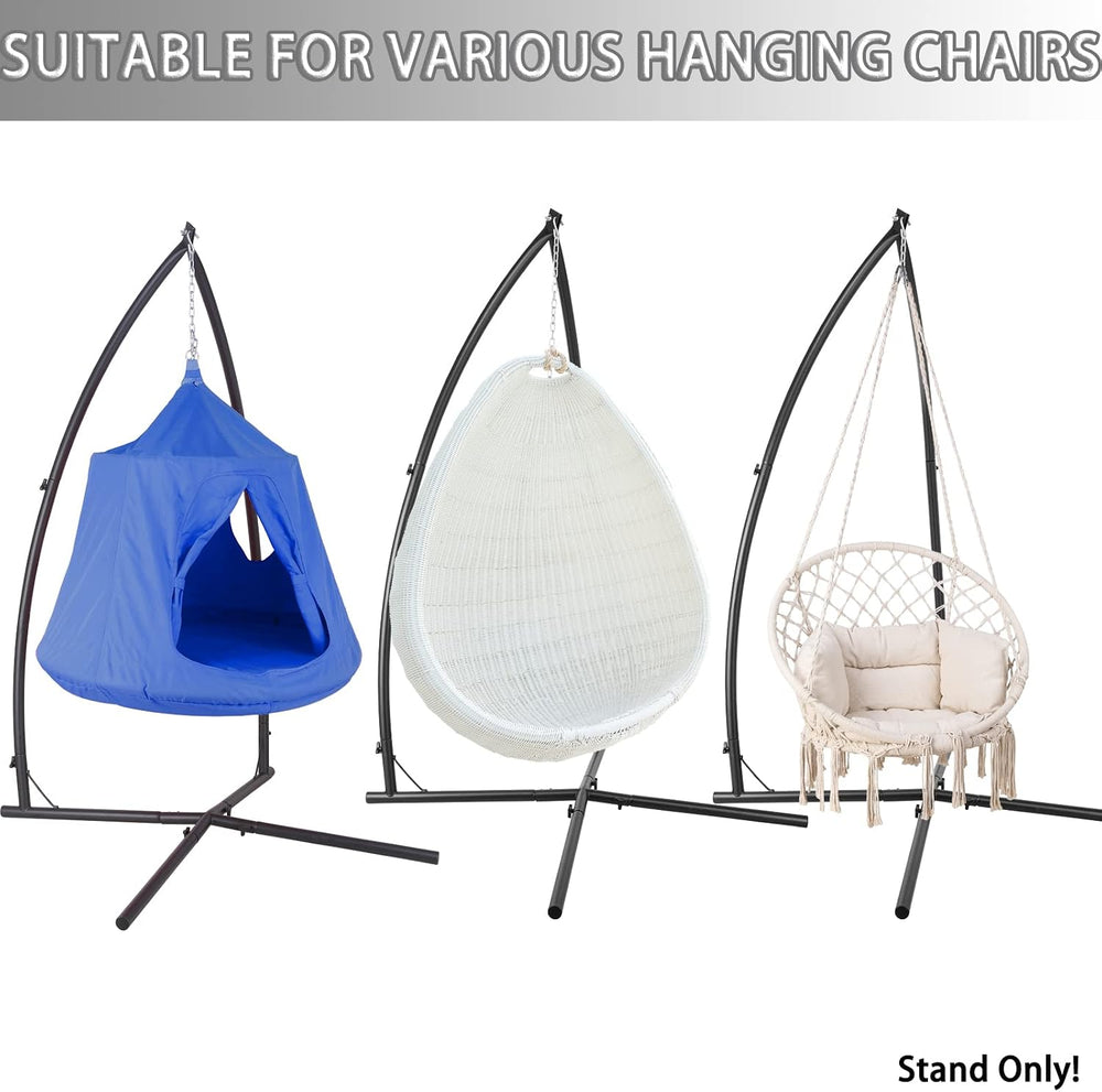 Hammock Chair Stands, Hanging Metal C-Stand for Chair,Max Load 330lb