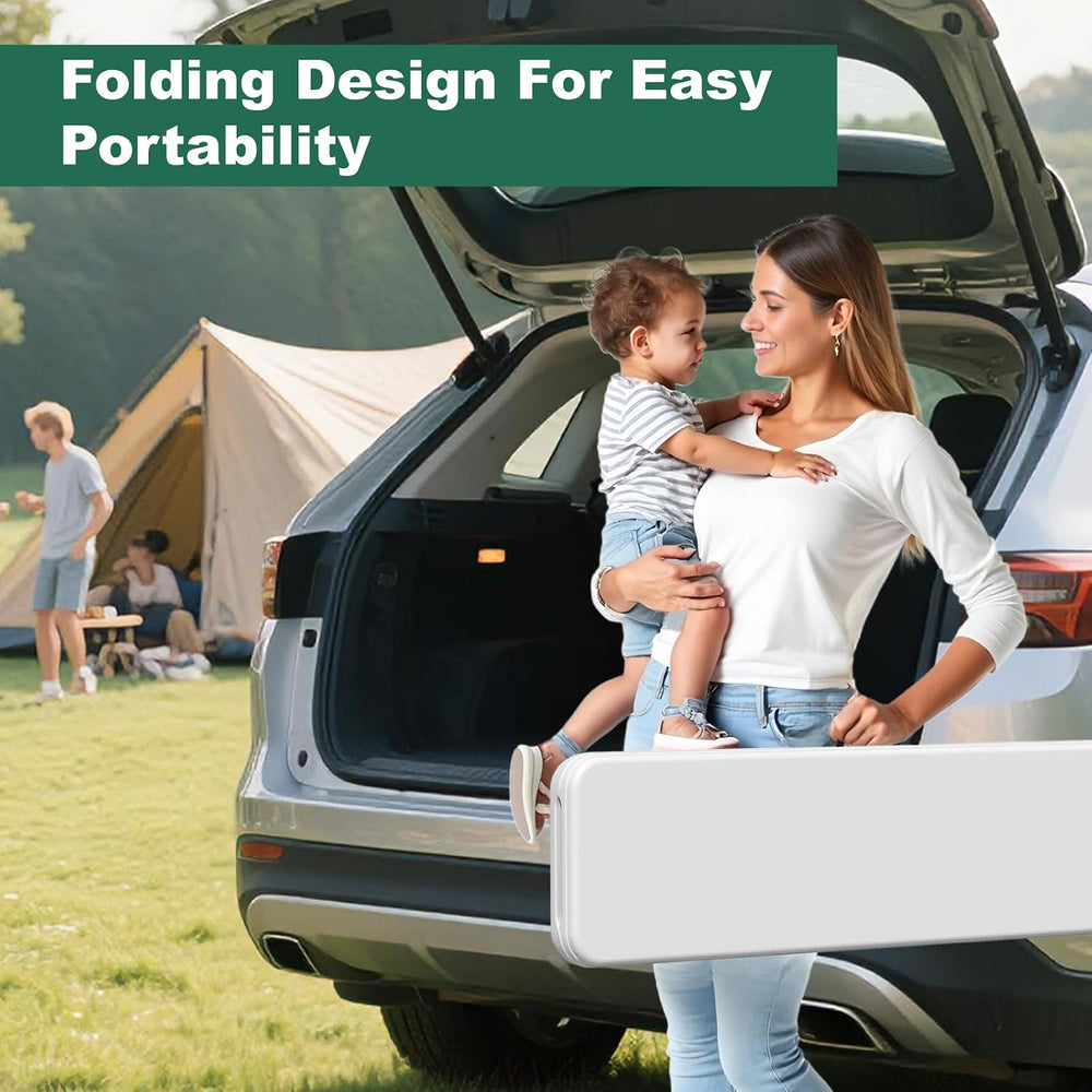 6ft Folding Bench 2 Pack for Picnic Party Camping, 650lbs Capacity